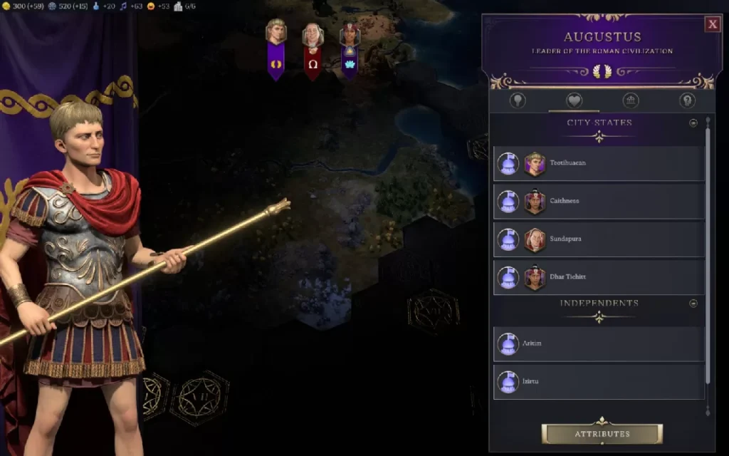 Civilization 7 Leader: Augusto