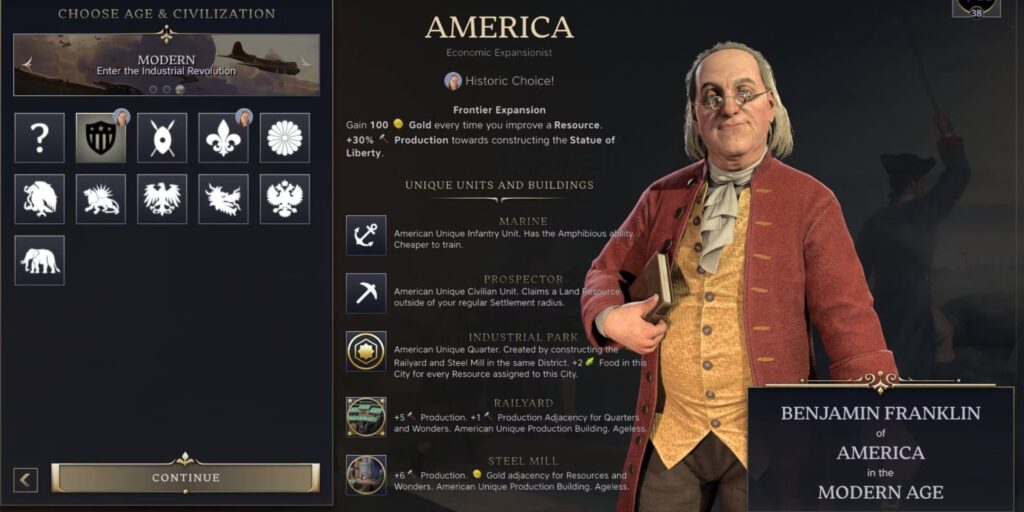 Civilization 7 Recensione: Franklin